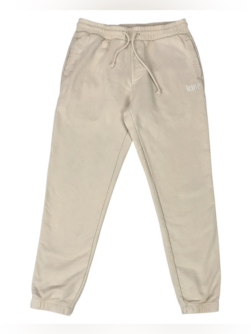 Kith Williams I Sweatpants Mens Medium M Beige Jogger Pants Track Sweats SS21